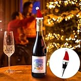Weihnachtsdekorationen Verkauf Räumung Festliches Zubehör Versiegelung Frischweinverschluss Universal Flaschenverschluss Mini Weihnachtsmütze Dekoration Geschenk Weihnachten Rotweinverschluss