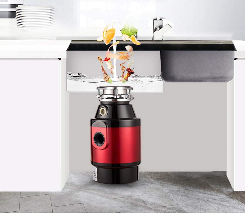 Duradero Eliminación de alimentación Continua en la Cocina, eliminación de Basura, triturador de Desperdicio de Alimentos Interruptor de Aire Incorporado 750W Cocina, Red