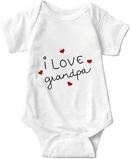 Grandpa Onesie Short Sleeve Infant Romper Newborn Outfits Unisex White Baby Boys' Clothes Babys Jumpsuits