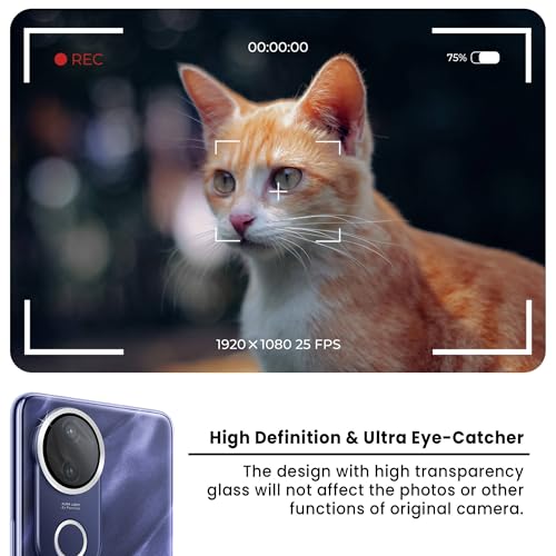 Image of ArmourPro Camera Lens Protector for Vivo T4R (6.77 Inches) Tough HD Individual Aluminum Alloy Rings 9H Camera Cover, Scratch-Resistant,Camera Lens Protection| Silver, 1 Pack