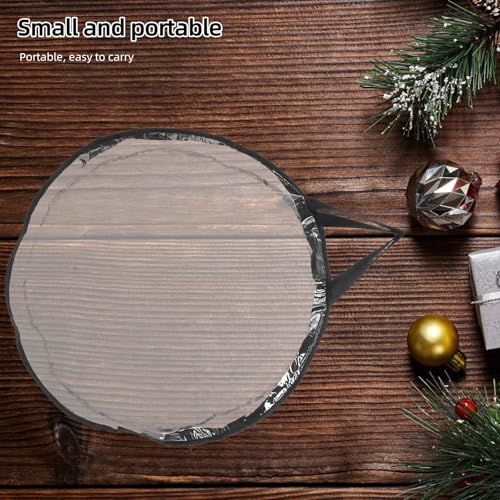 Bolsa de guirnaldas navideñas Cabilock de PVC transparente redonda y portátil 4
