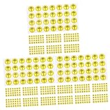 DIYEAH 3 Sätze Beschilderung Drinnen Symbol Leistung Schutz Zeichen Arbeitsplatz Warnung Aufkleber Gefahr Etiketten Für Vorsicht Erdungswarnschild Yellow Papier