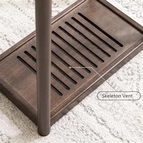Soporte móvil para CPU de 2 niveles con ruedas invisibles para torre PC, color blanco, tamaño grande miniatura 4