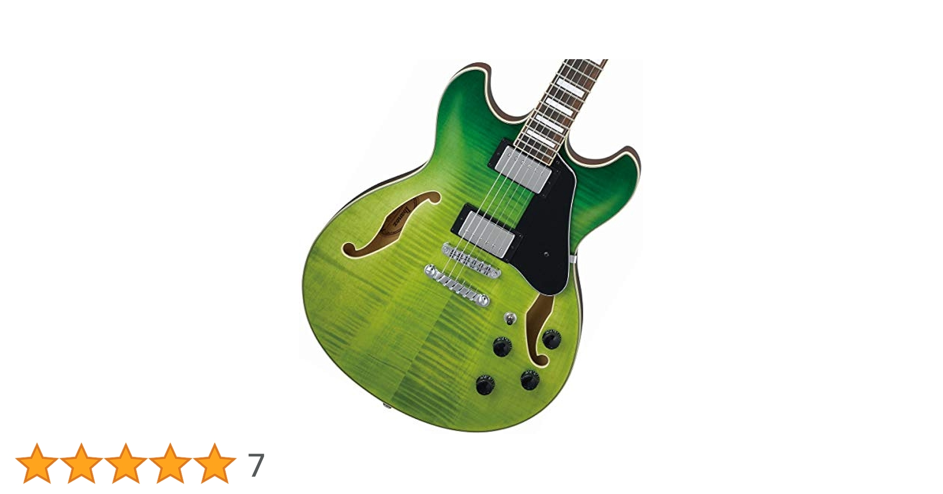 Ibanez セミアコ Amazon | Ibanez AS73FM Green Valley Gradation セミアコギター