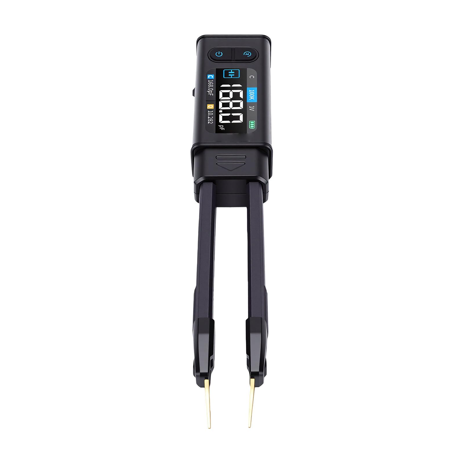 Walfront Medidor de 100 KHz, Probador de Componentes SMD con Precisión de 0.1% y Pantalla de Parámetros Duales para Medición de Capacitancia, Inductancia, Resistencia, Diodo y Voltaje