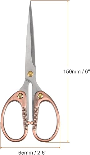 Miniatura 8 de HARFINGTON Tijeras de bordado vintage de 4.8 pulgadas, de acero inoxidable, mini tijeras para costura, manualidades, punto de cruz, manualidades,