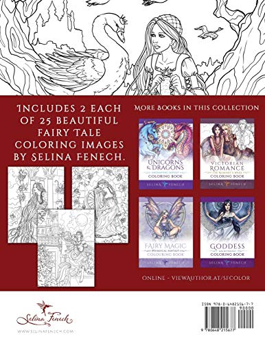 Fairy Tales, Princesses, and Fables Coloring Book (Fantasy Coloring by Selina) - Image 2