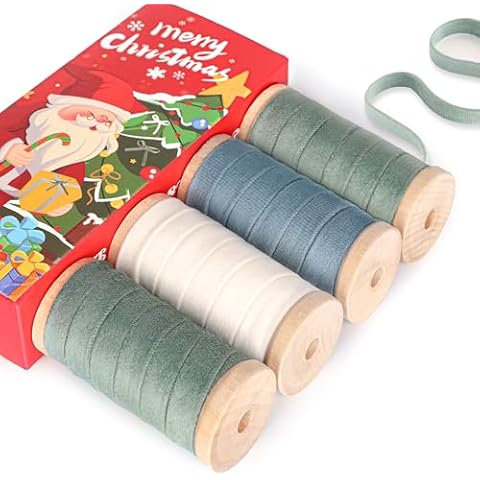 Xgunion Velvet Ribbon 3/8" x 20Yd Cover