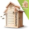 Nature Conform Insectenhotel van natuurlijk hout, bijenhotel, met opbergdoos, schone afwerking met bamboebuizen…