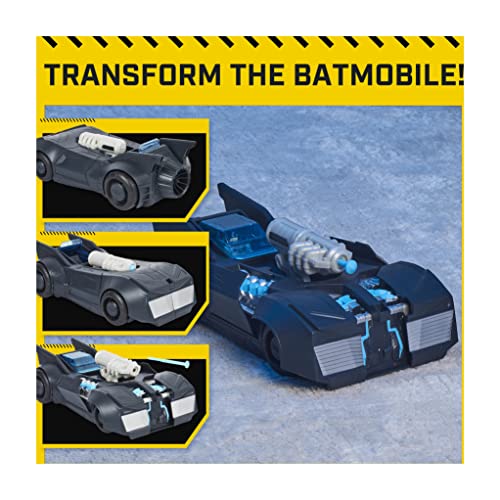 Batmobile Tech Defender Batman avec lance-projectiles et cockpit extensible