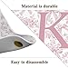 Dilemat Gifts for Women Initial Valet Tray,Pink Personalized Gifts for Women Mom Grandma Girlfriend,Nightstand Desk Accessories PU Leather Tray Organizer for Birthday Christmas Gift Ideas (K)