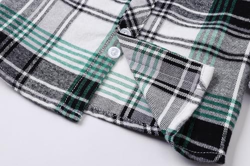 Image of Betusline Boy and Men Button Down Plaid Shirt