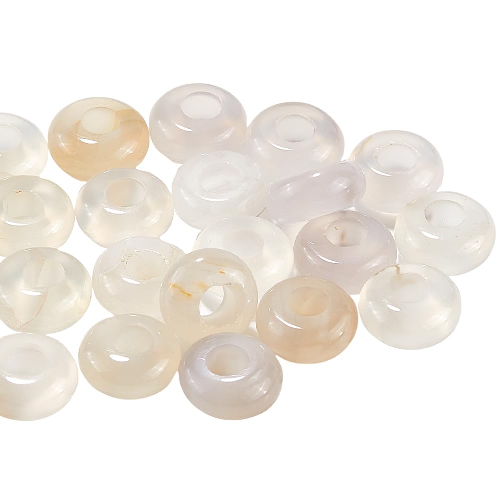 Perles en jade blanc pour la fabrication de bijoux personnalisés et stylos artisanaux