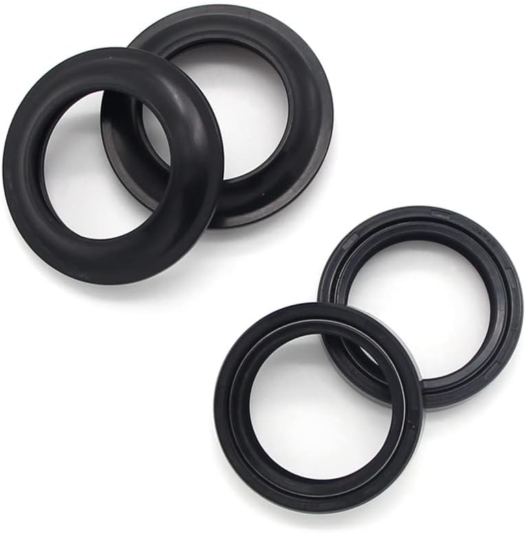 Front Fork Shock Oil Seal Dust Seal Fork Seal Set Size Model 37MMx50MMx11MM for Kawasaki 92049-1421 for Kawasaki EX250J Ninja 250R 2008-2012 for Kawasaki EX500D Ninja 500R 1994-2009