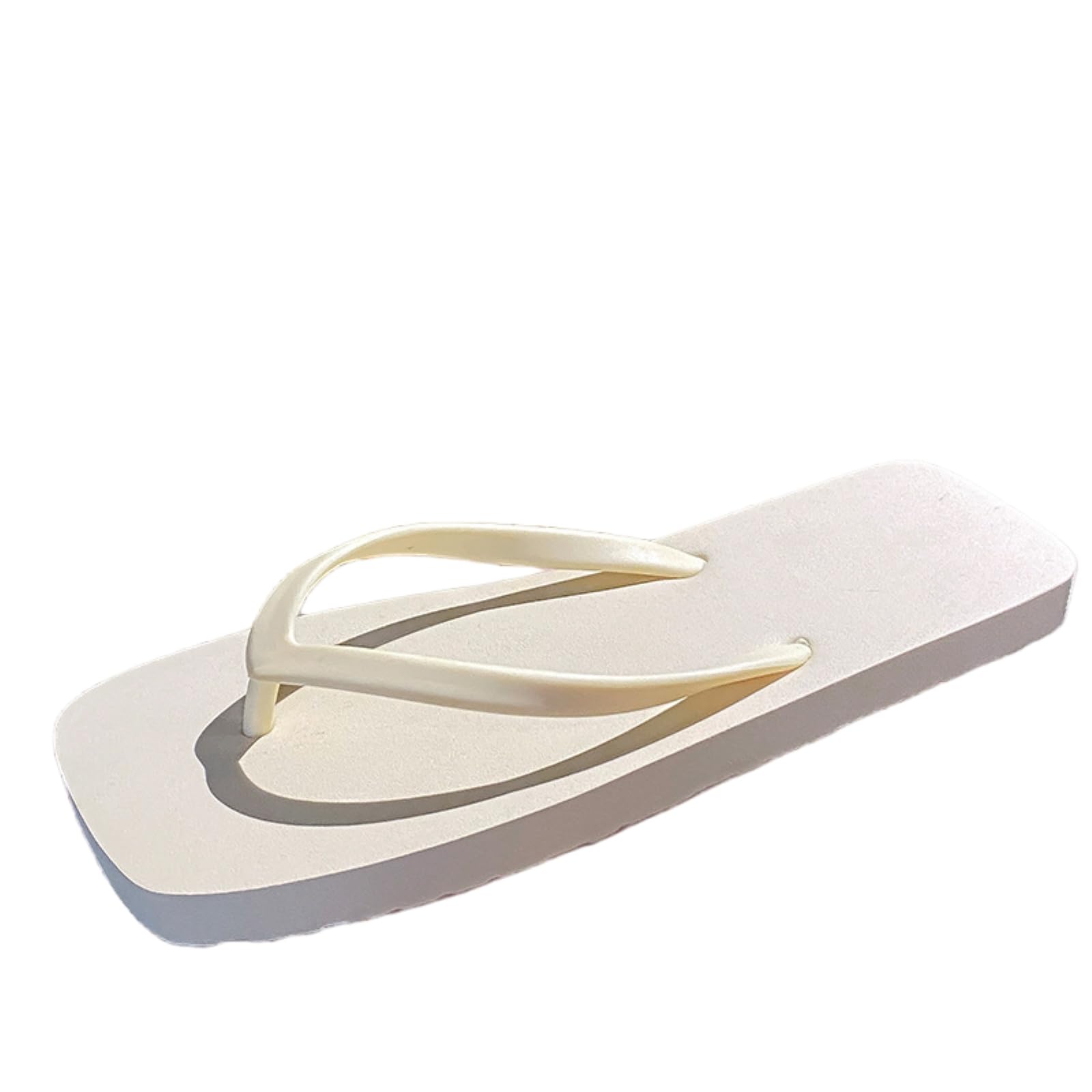 Claquettes et tongs d'été femmes en eva souple blanc taille 43-44