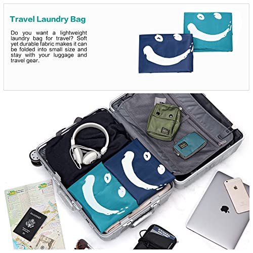 Homest 2 Pack Xl Wash Me Travel Laundry Bag With Strap, Dirty Clothes Organizer, Carry Up To 4 Loads Of Laundry, Easy Fit A Laundry Hamper Or Basket #TOP2