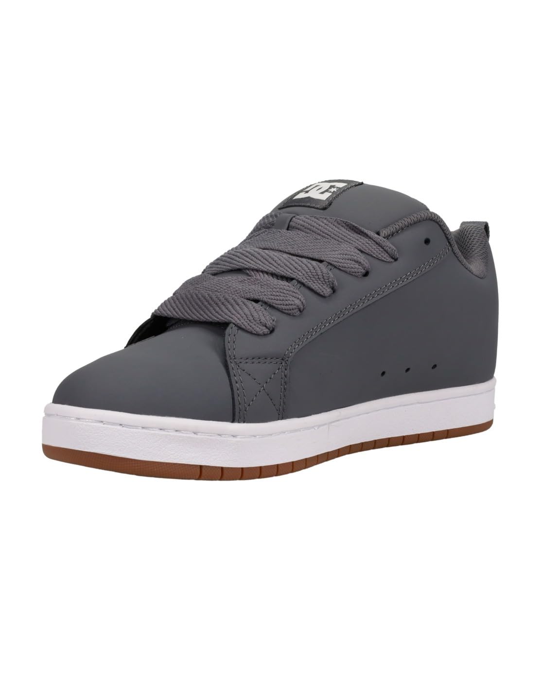 Dc Shoes Men's Court Graffik Sneaker, Grey/White, 8.5 UK