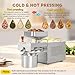 CGOLDENWALL 1200W Household Commercial Automatic Oil Press Machine Nuts Seeds Oil Presser Pressing Machine Cold Press Hot Pressing machine Stainless Steel with industrial motor 110V