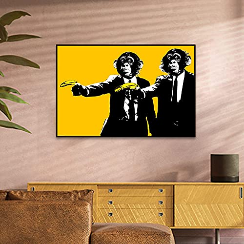 Peintures sur toile de singes drôles pour inspirer la créativité et la gaieté