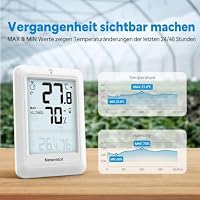 Newentor Thermometer innen außen MAX MIN 24/48 Std – Ansicht 7