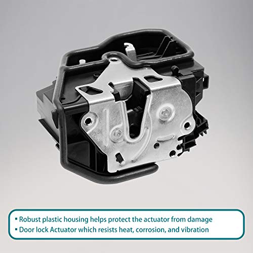 Hqpasfy Rear Left Power Door Lock Actuator Motor Latch Replacement For Bmw E60 E65 E70 E90 E92 (1 3 5 7 M N X3 X5 Z4 Series & More) Replaces# 51227202147 #TOP5