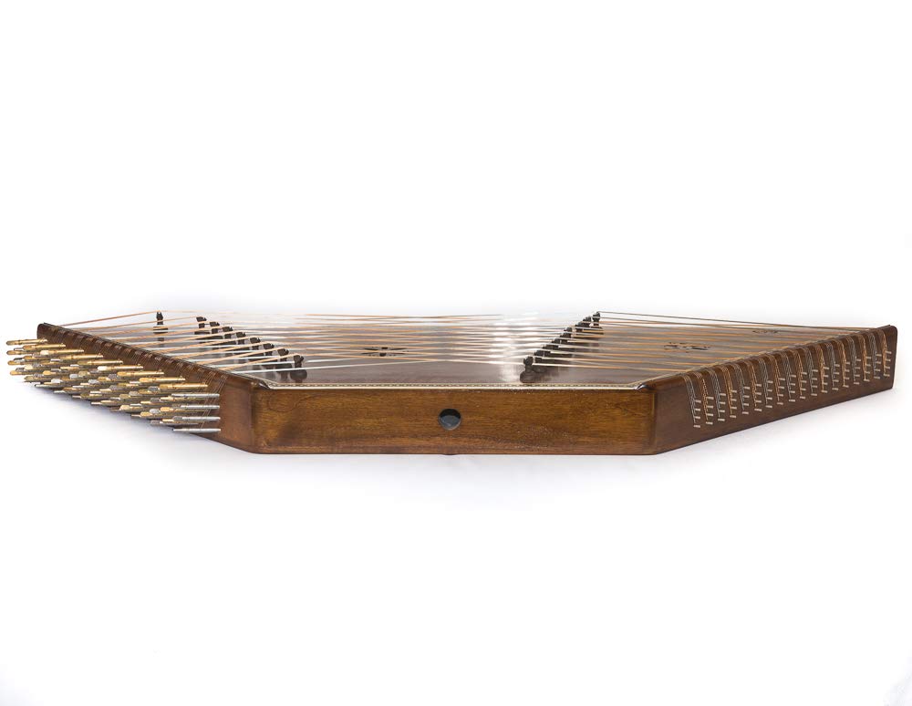 Sadeghi Santur 9 Kharak Bridge Char Khat + Hard case, Wrench, strings & mezrabs Made of walnut wood - Image 5