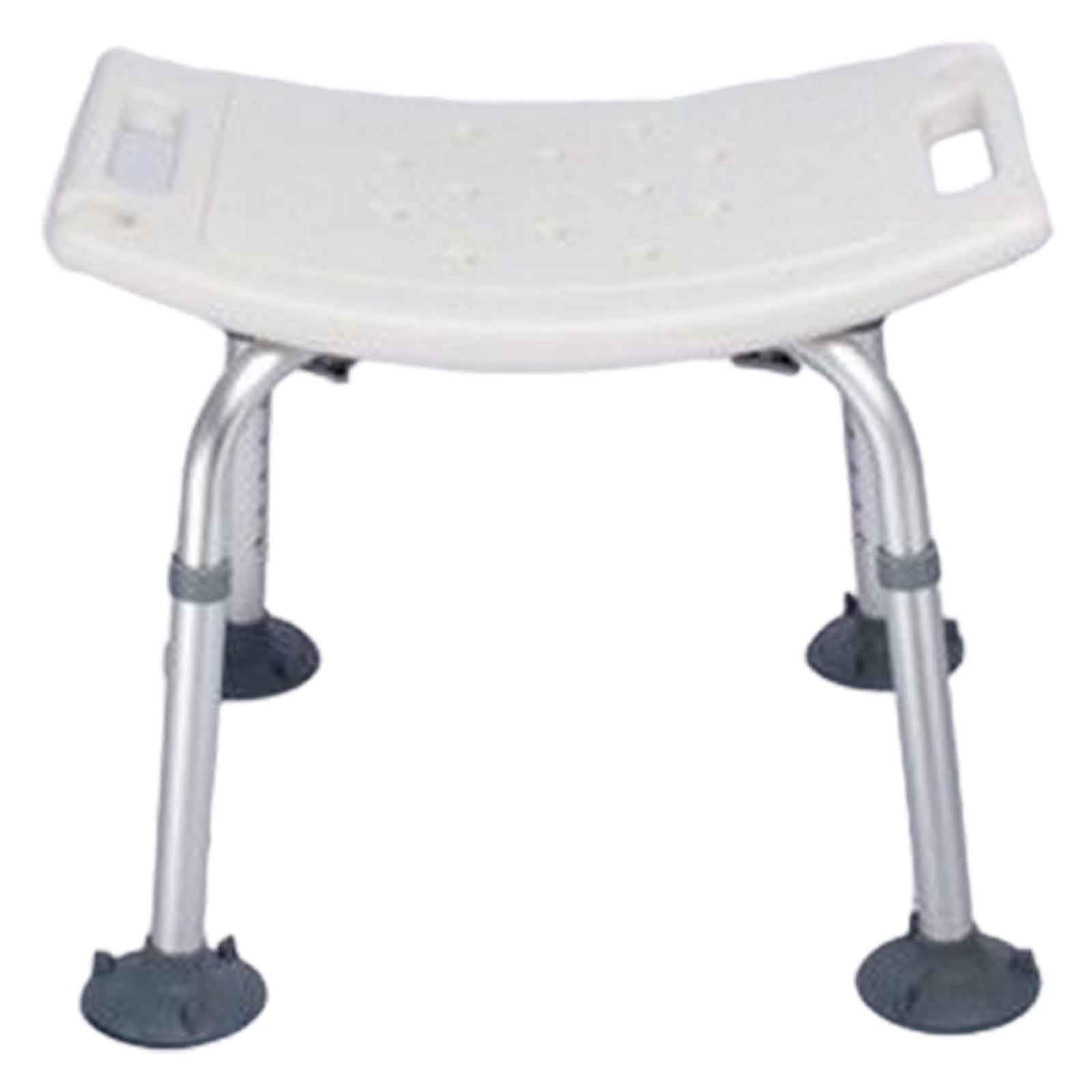 Simple Taburete, Asiento de baño Banco de Ducha con Respaldo, Silla de Ducha Ajustable Altura, Banco de Ducha Seguridad baño Taburete bañera Asiento para Ancianos,Stool