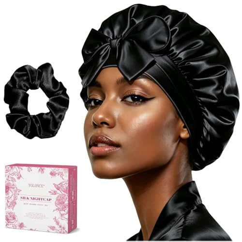 Bonnet de nuit soie pour garder de belles boucles au réveil