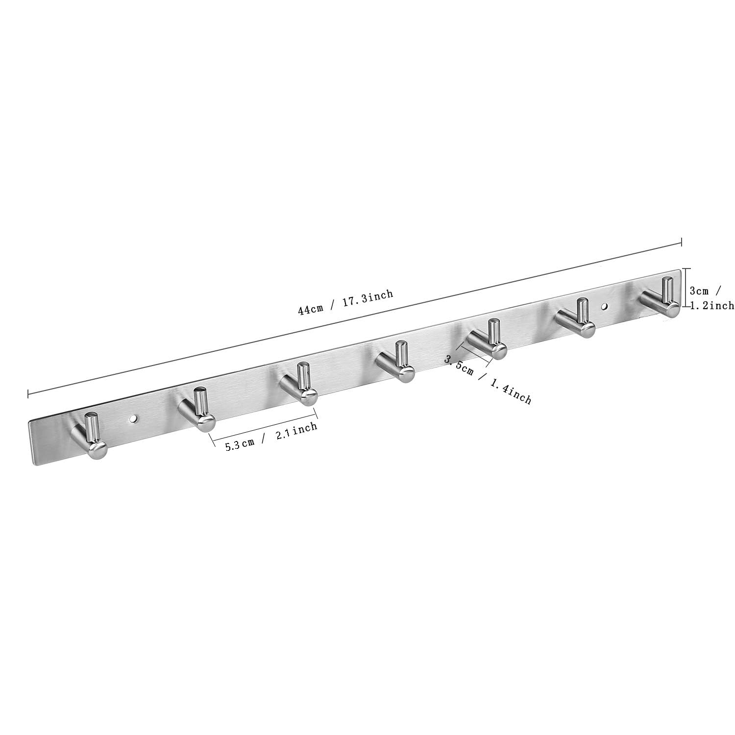 Amazon.com: NHENY Towel Hook Rack Wall Mounted 17-Inch Coat Hanger
