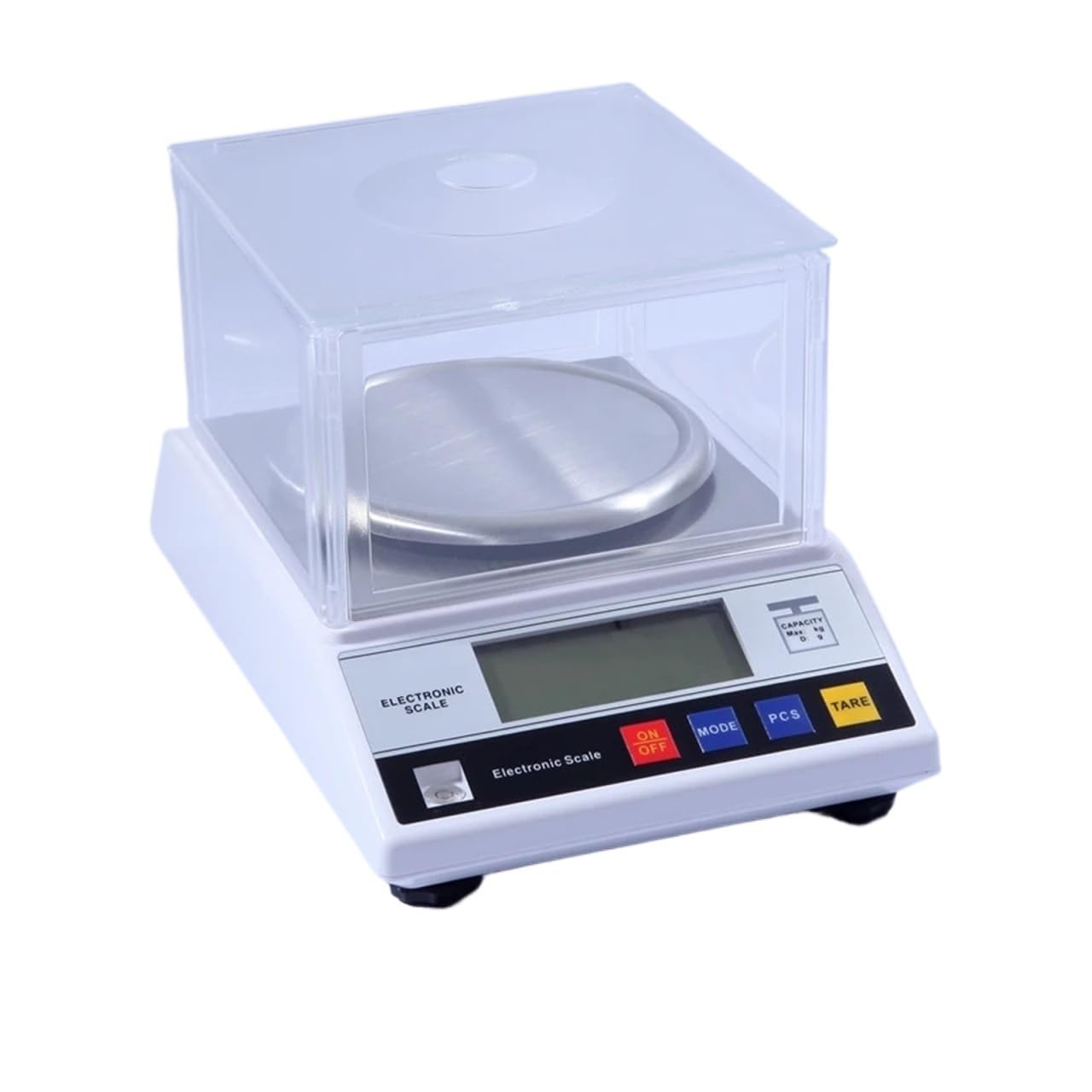 Báscula electrónica Digital de gran tamaño, 0,01g, joyería, gramo, banco de laboratorio dorado, balanza de peso, nivel de parabrisas, báscula de burbuja Conversión de unidades(600gx0.01g)