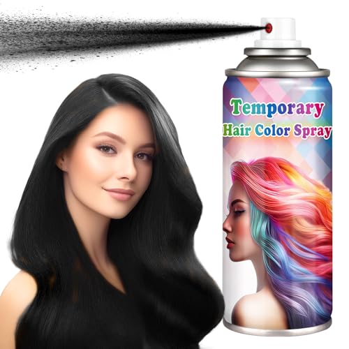Spray de color temporal para cabello negro 120 ml miniatura 1