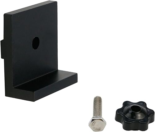 Miniatura 2 de LC LICTOP BlackT - Bloque de parada de pista para carpintería en T, lijado y enrutamiento, juego de 4 unidades (1.496 x 1.575 x 0.669 in1.57 x 0.67
