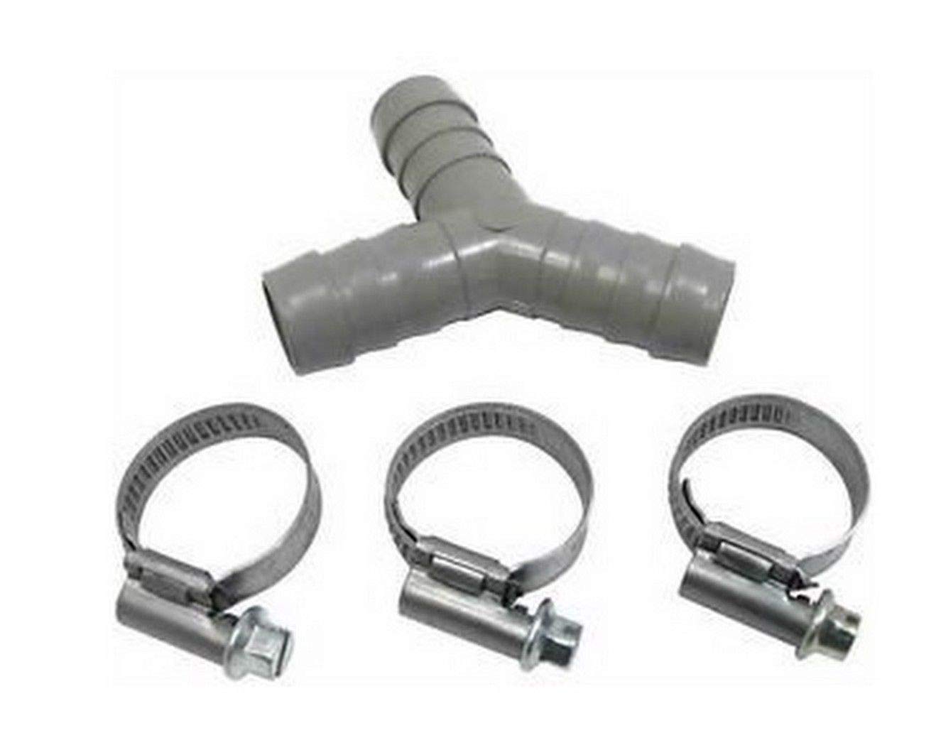 UTP Washing Machine Dishwasher Drain Hose Y Piece Joiner Connector Splitter Kit 17mm