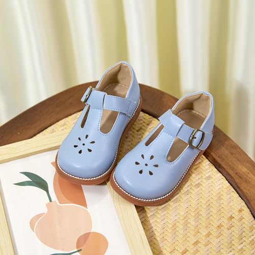 Image of Flaryzone Toddler Little Girl Mary Jane School Uniform Oxfords Flat Dress Shoes