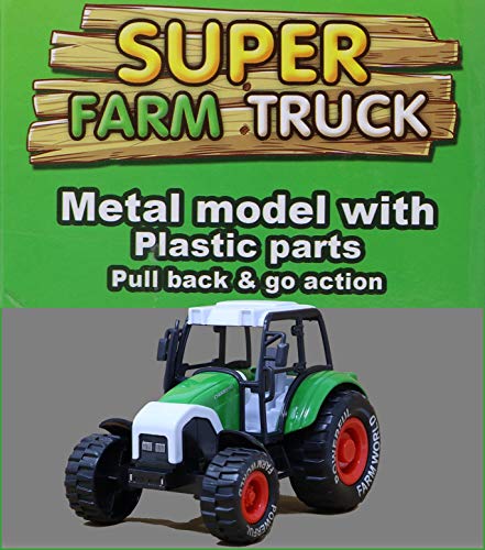 Image of Zest 4 Toyz Super Farm Metal Truck with Friction Powered Truck for Boys Girls Toddler Aged 2 and Above