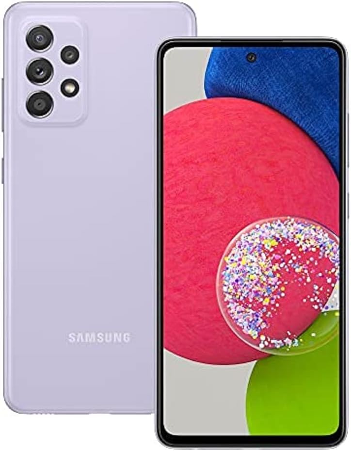 Samsung Galaxy A52s 5G Smartphone Dual SIM Android Mobile Phone 6 GB RAM 128 GB Memory Awesome Violet (UK Version)