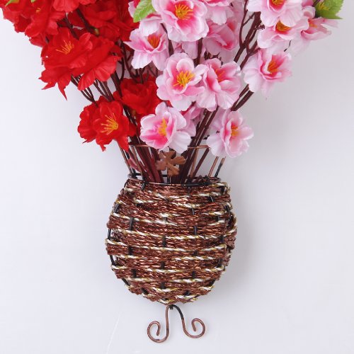 2 Pezzi Artificiale Primavera Pesco Filiale Fiore