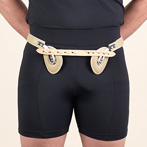 Truform-OTC Double Spring Hernia Truss with Inguinal Pad, Back Pad, Adjustable, 40 Inch Hip