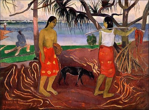 Cuadro Gauguin 60x90cm para solucionar paredes vacías con arte en lienzo de alta calidad
