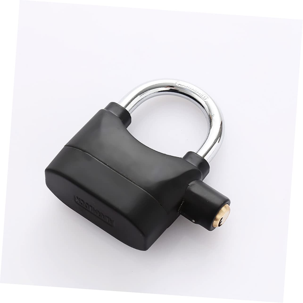 SOESFOUFU Aluminum Alloy Motorbike Lock Padlock with Alarm Siren Bike Lock for Motorcycle Scooter Outdoor