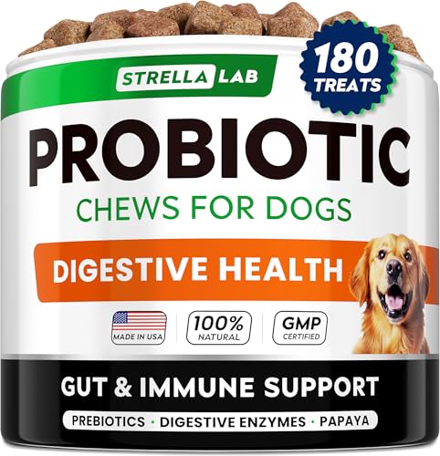 StrellaLab Dog Probiotics Treats for Picky Eaters