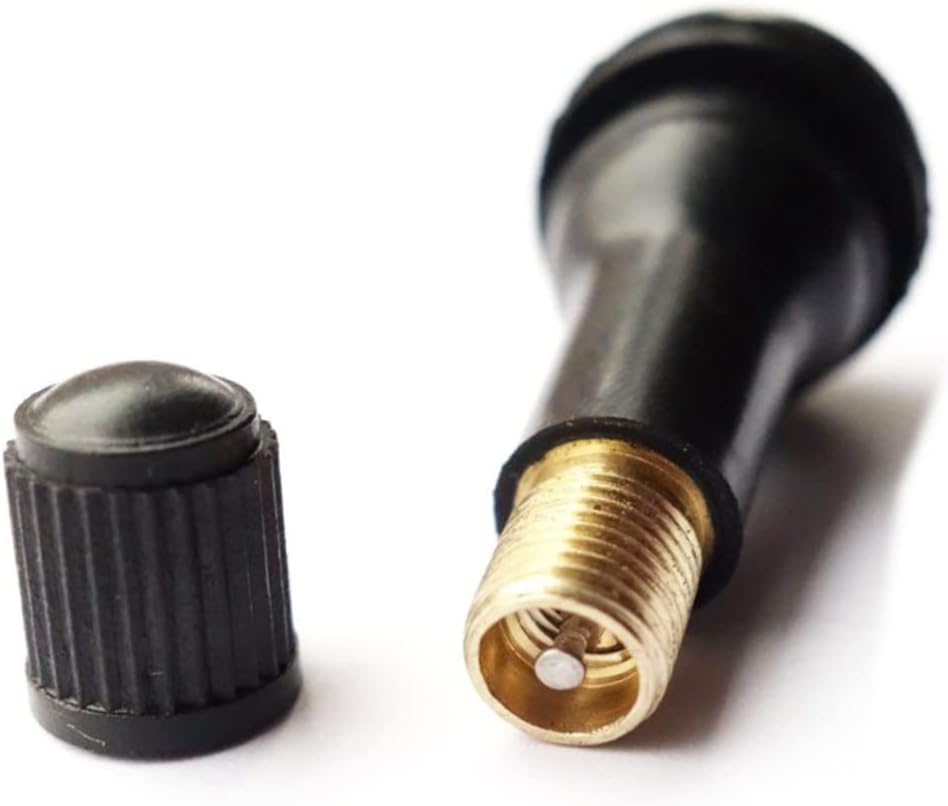 Zerodeko 20pcs Tubeless Tire Valve Stems Tr Black Rubber Snap Design for Trucks Lawn Mowers and Trailers Psi Easy Installation