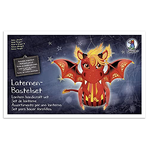 Ursus 18720015F - Bastelset Drache, Komplett-Set mit Allen Materialien...