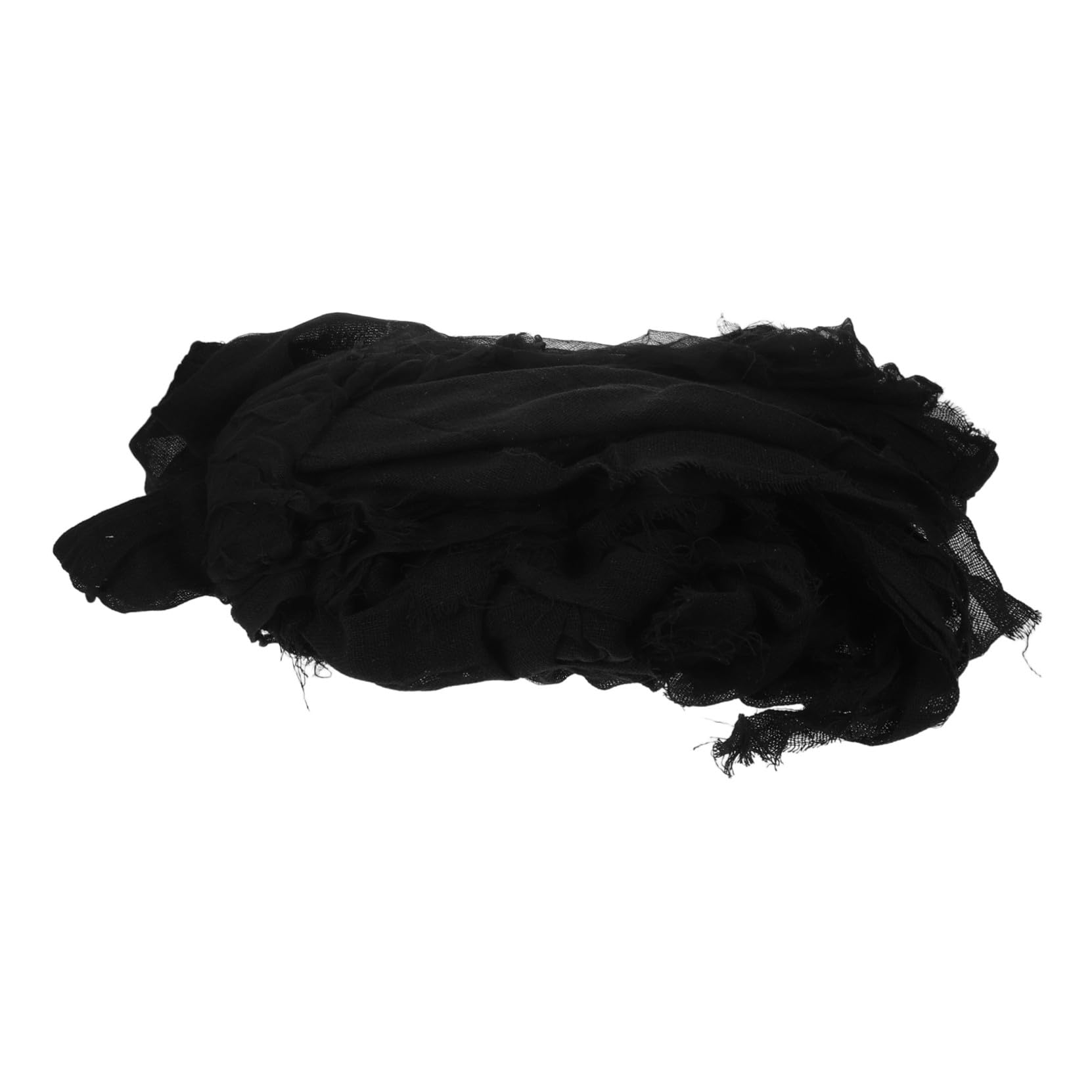 Cape de Costume Halloween à Capuche, Noir en Tissu, Style Médiéval