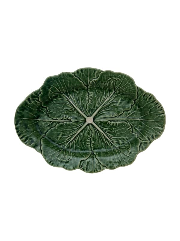 Grands plats chou Bordallo Pinheiro ovales pour remplacer vos plats de service ternes