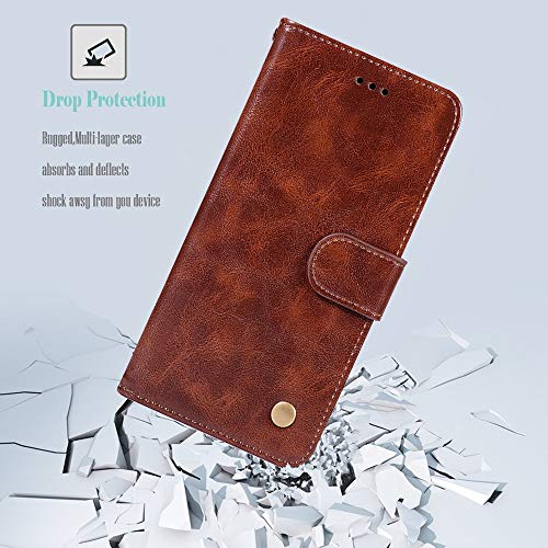 Galaxy A10E Case, A10E Phone Case For Women, Zoeirc Pu Leather Wallet Flip Folio Protective Phone Case Cover With Card Slots And Stand For Samsung Galaxy A10E (Browm) #TOP7