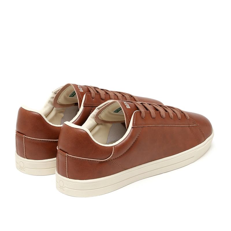 Image of United Colors of Benetton Mens United Colors of Benetton Solid Lace-up Classic Leather Finish Sneakers Sneaker