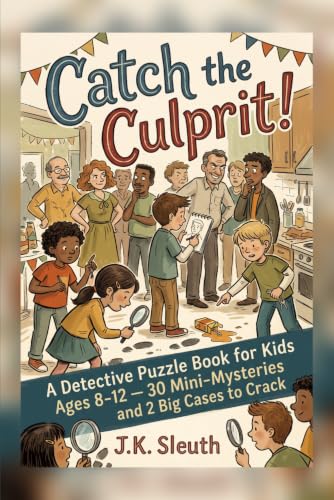 Catch the Culprit!: A Detective Puzzle Book for Kids Ages 8-12 — 30 Mini-Mysteries and 2 Big Cases to Crack image 2