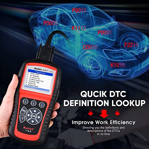 Autel AutoLink AL619 OBD2 Scanner | 2026 ABS/SRS/CAN Diagnostic Tool | Read/Erase Codes, Check Engine Light, OBDII Live Data & DTC Library | Upgrade for AL519, ML519, ML619 (Vehicle-Specific) - Image 7