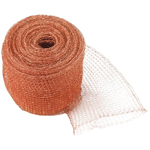 Sacolin Pure Copper Mesh, Uninvited Visitors Control, Corrosion Shield, 5 in X 0.24 in Roll